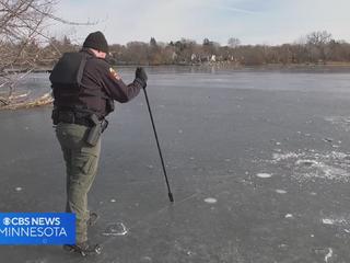 Team that recovers items that fall through lake ice sees increase in calls  during warm winter - CBS Minnesota