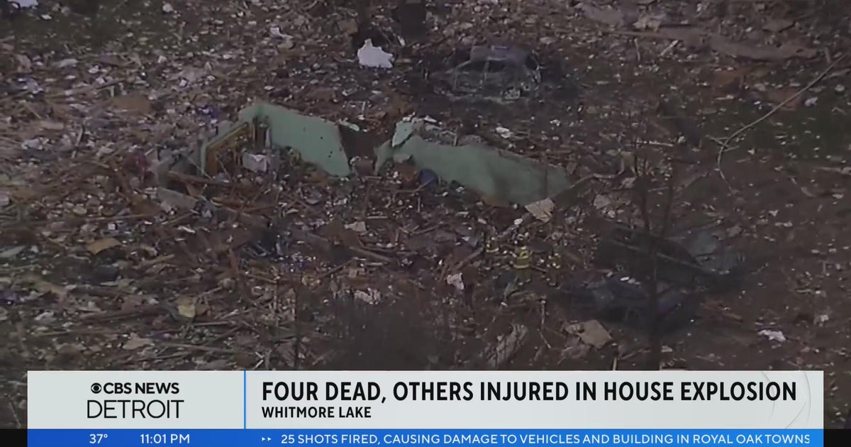 4 dead, 2 hurt in house explosion near Detroit, police say - CBS Detroit