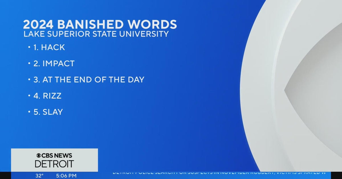 Lake Superior State University announces 2024 banished words list CBS