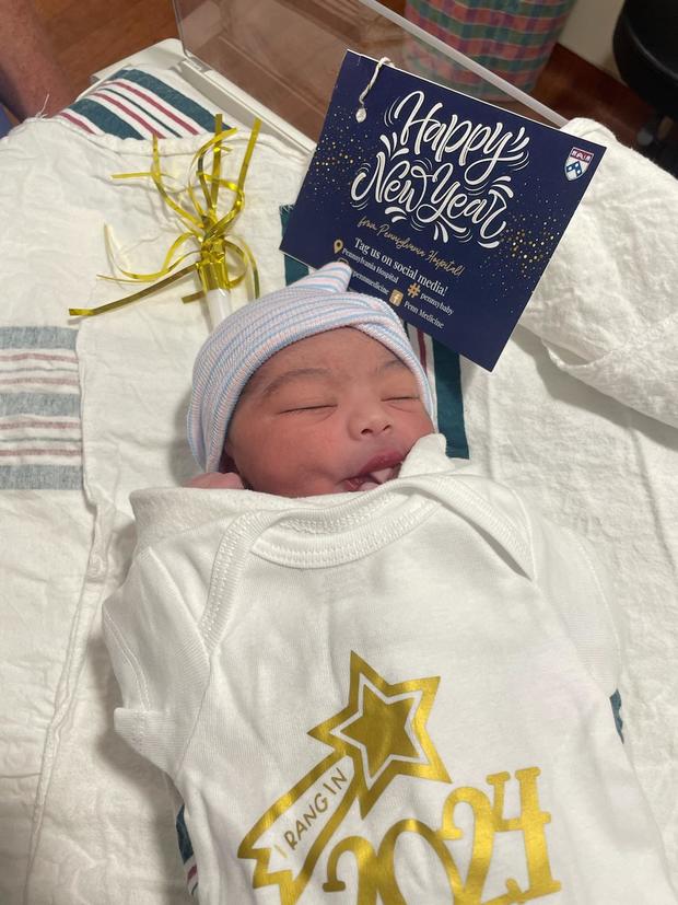 Baby Emma, born at Pennsylvania Hospital on New Year's Day 