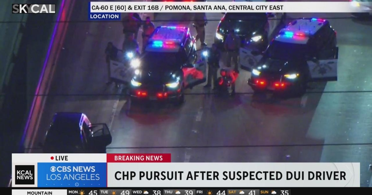 Suspected DUI driver arrested after high-speed chase in South LA - CBS ...