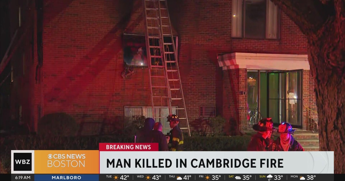 Person found dead in fire at Cambridge apartment building - CBS Boston