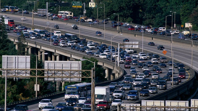 Evening Rush Hour Traffic on Interstate 5