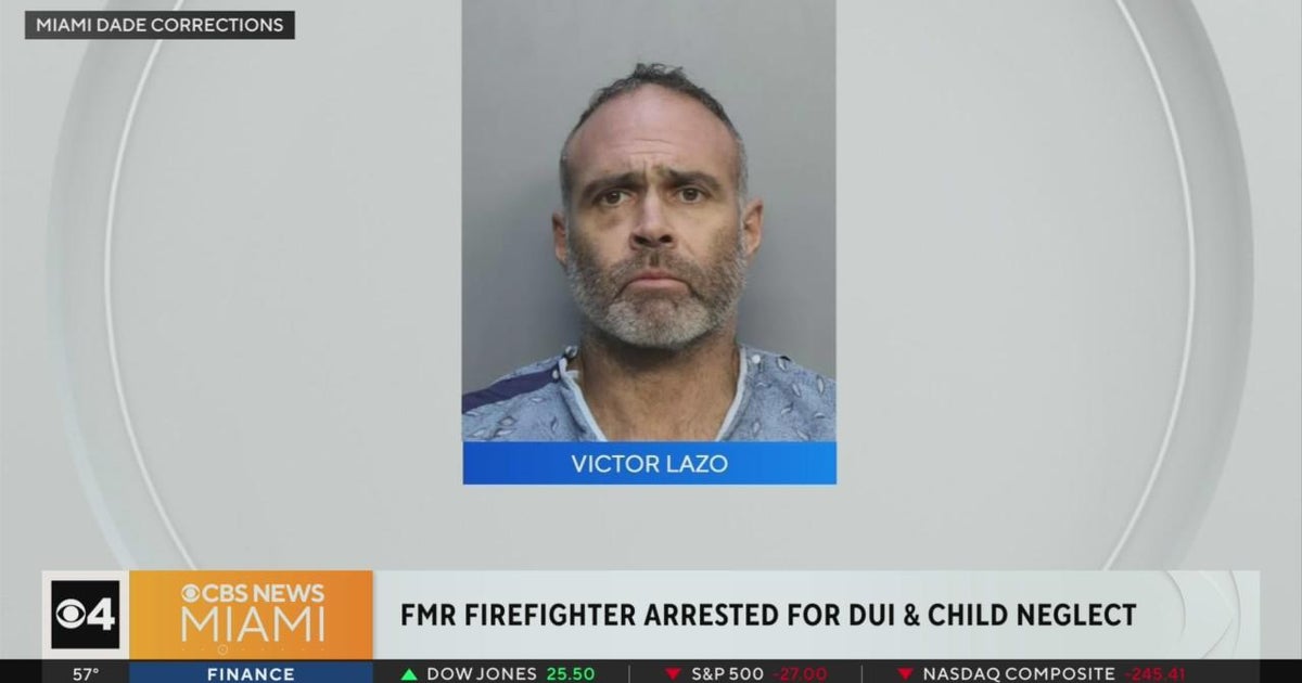 South Florida firefighter charged with child neglect after crash CBS