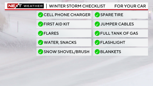 Winter storm checklist