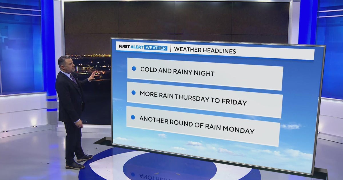 Rounds of rain move through North Texas overnight - CBS Texas