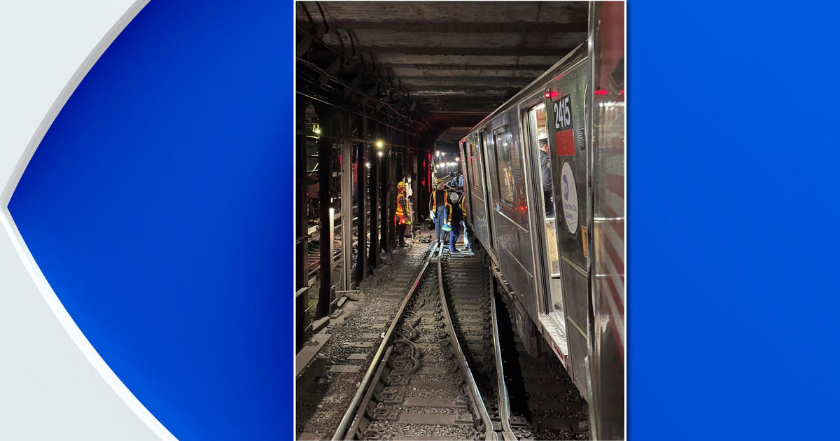 NYC train collision causes subway derailment; 24 injured - CBS New York