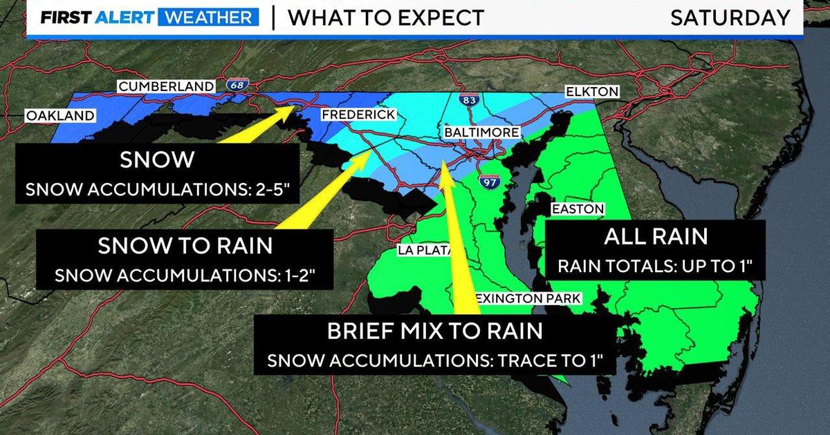 Maryland Weather: Saturday’s winter weather alert