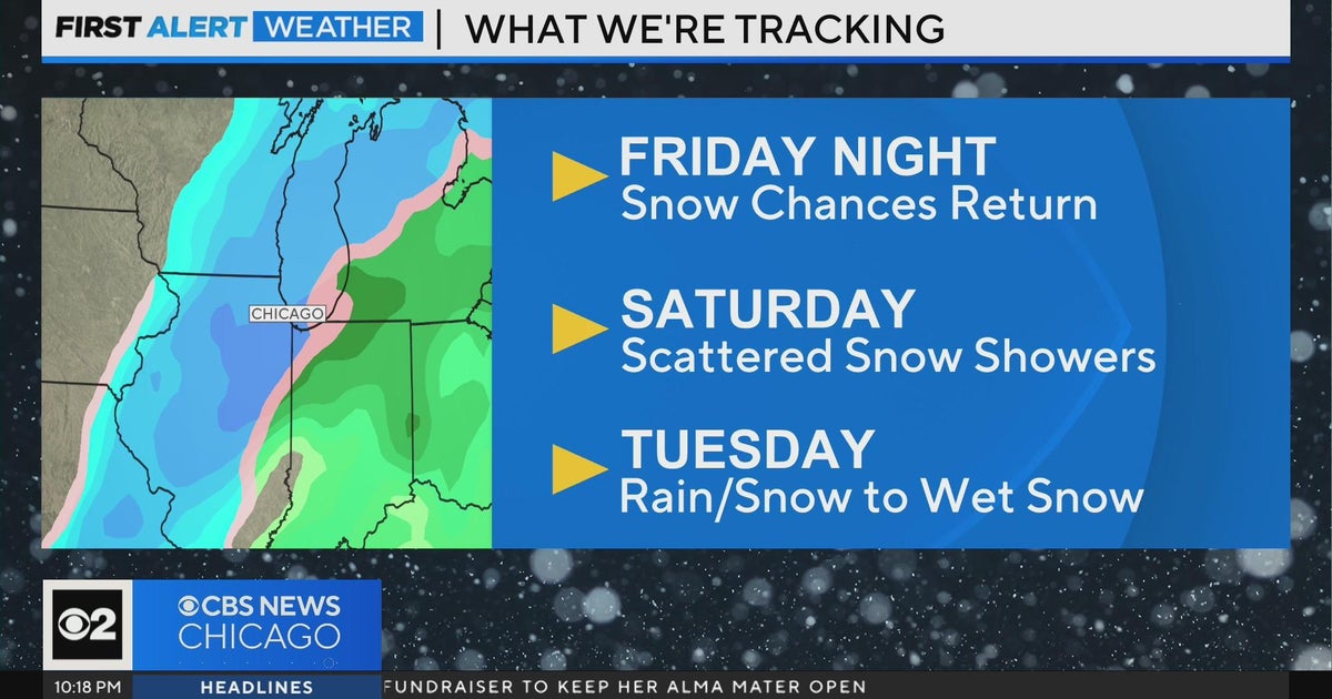 Chicago First Alert Weather: Tracking snow in the days to come - CBS ...