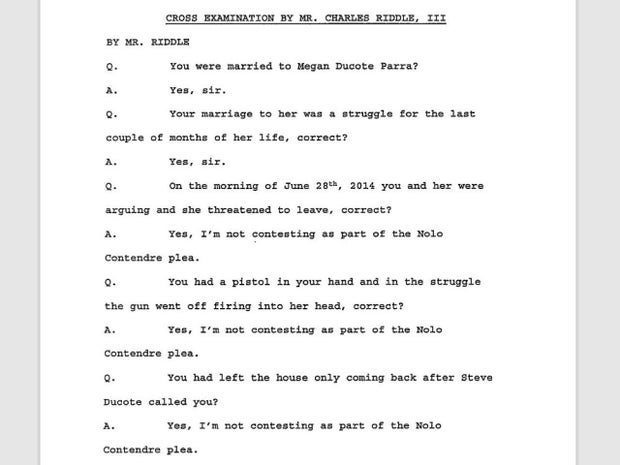 Dustin Parra court transcript