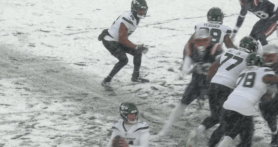 Keion White bats a pass. 