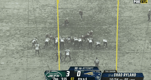 Chad Ryland's field goal 