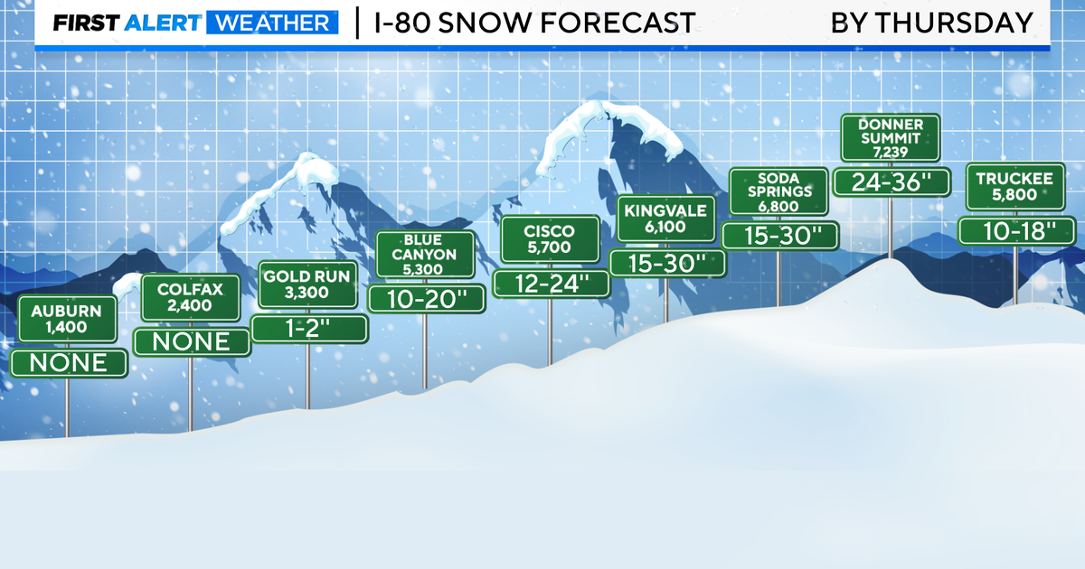 Snow activity to increase throughout Wednesday; Sierra travel will be difficult to impossible