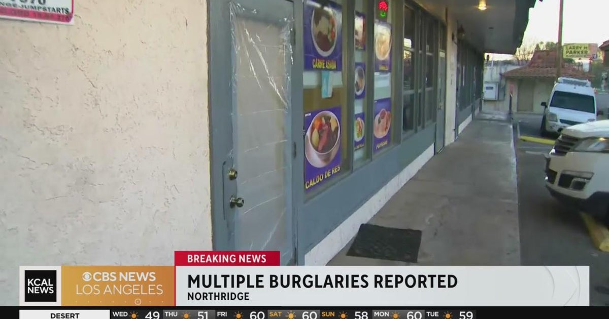 Multiple burglaries reported in Northridge - CBS Los Angeles