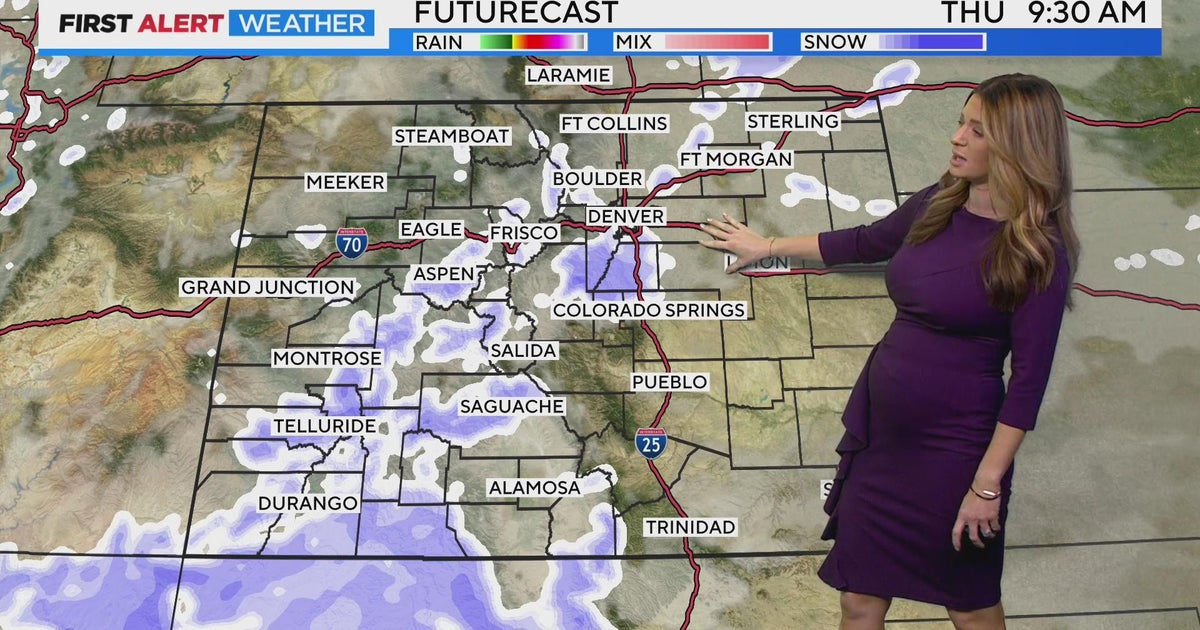 Colorado weather: Light snow with blustery conditions on Thursday - CBS ...
