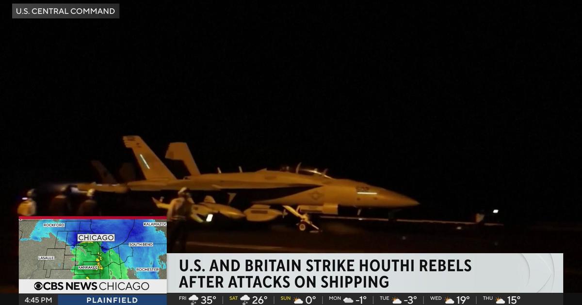 U.S. And Britain Strike Houthi Rebels After Attacks On Shipping - CBS ...