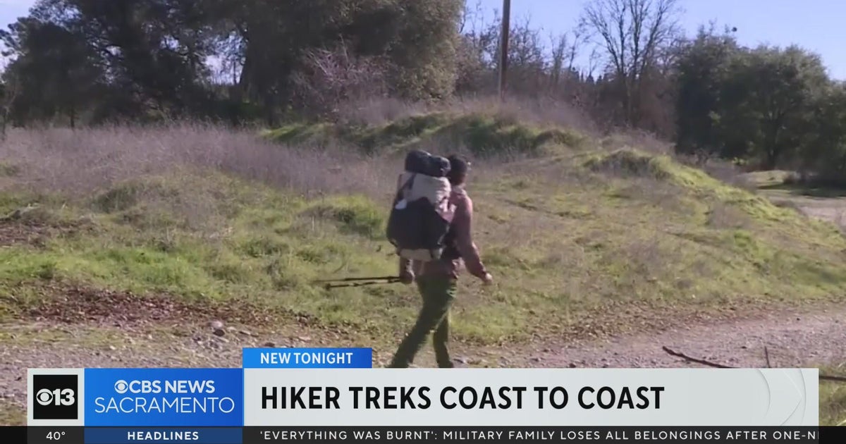 Hiker treks coast to coast, passes through Sacramento