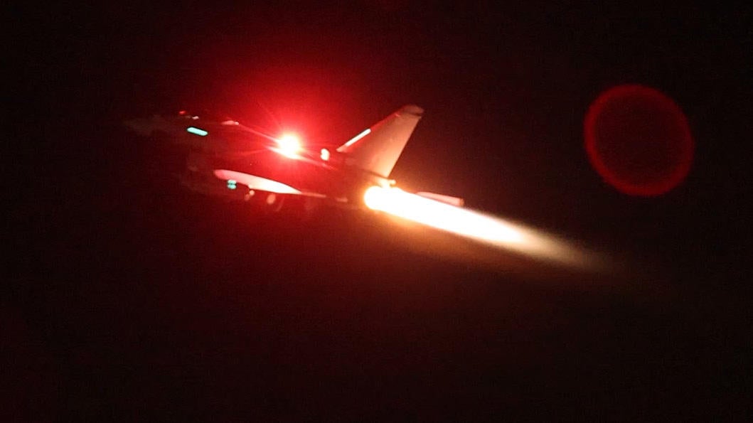 UK And US Launch Strikes On Yemen's Houthis 