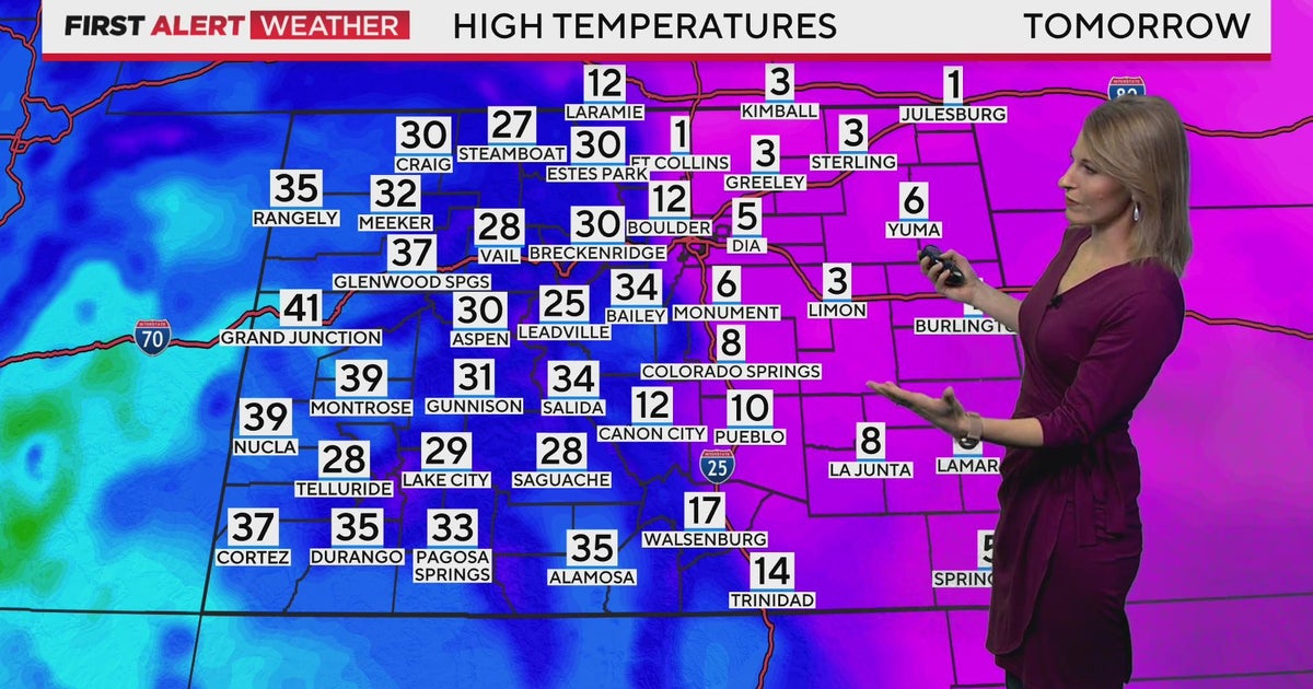 Frigid Air, Heavy Mountain Snow Through Monday - CBS Colorado