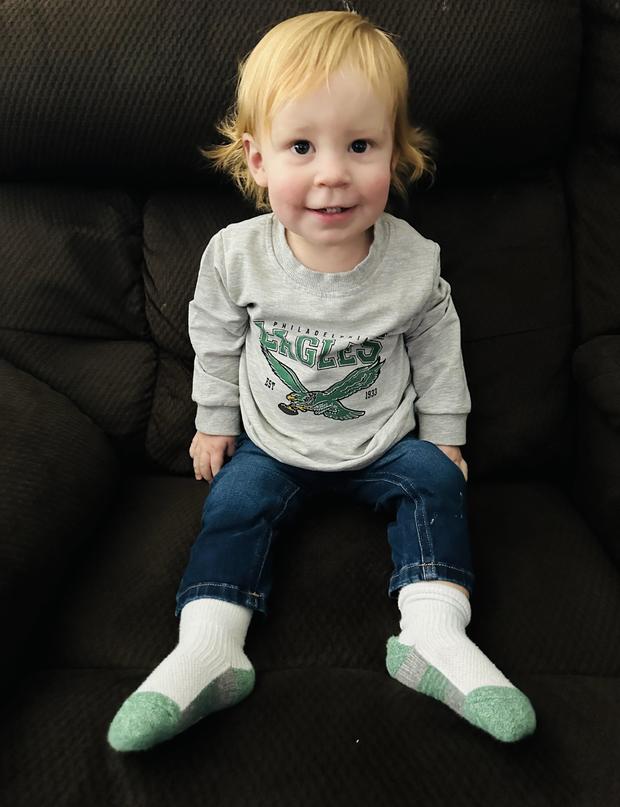 1-year-old Eagles fan Kameron, from Sicklerville, New Jersey 