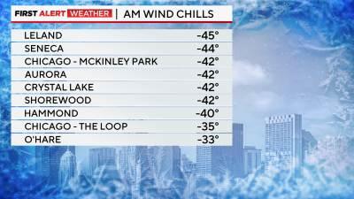 Arctic air mass brings wind chills to 30 below for Chicago area - CBS ...