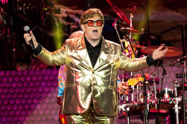 Elton John on stage