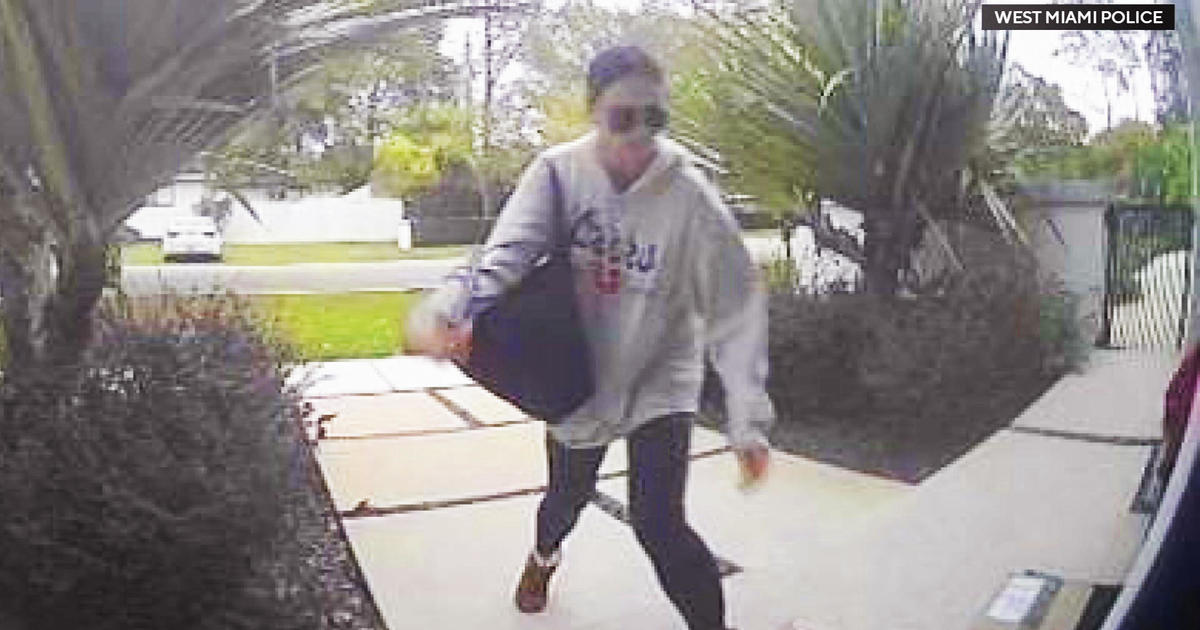 West Miami Police release online video of suspected serial porch pirate