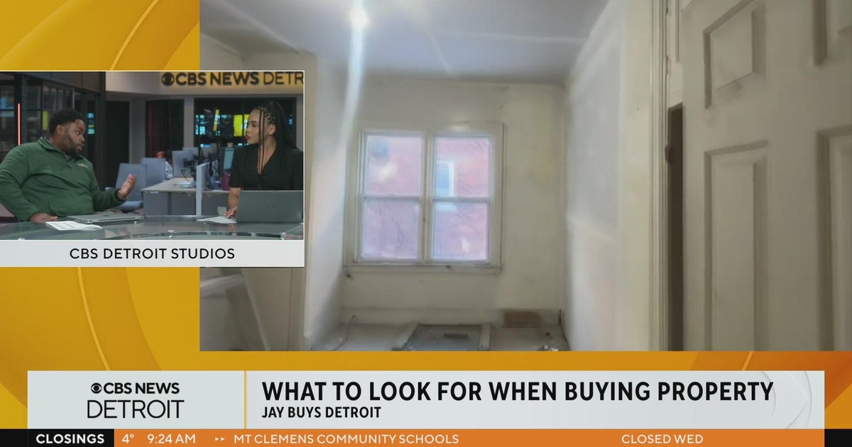 What to look for when buying a property - CBS Detroit