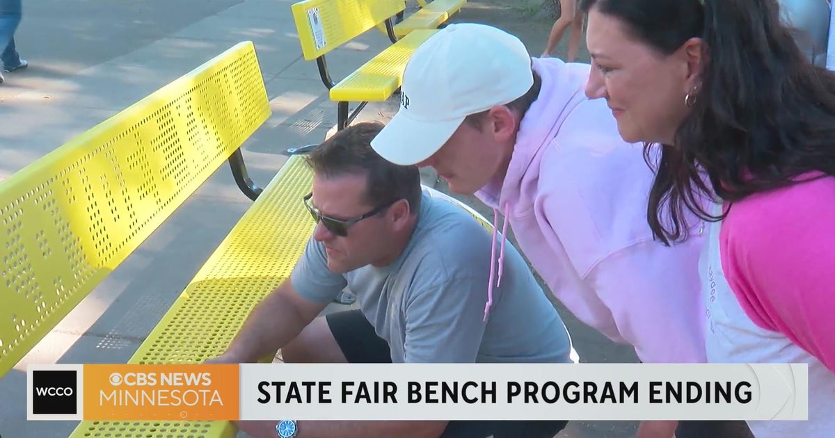 Personalized bench and table program ending at MN State Fair - CBS ...