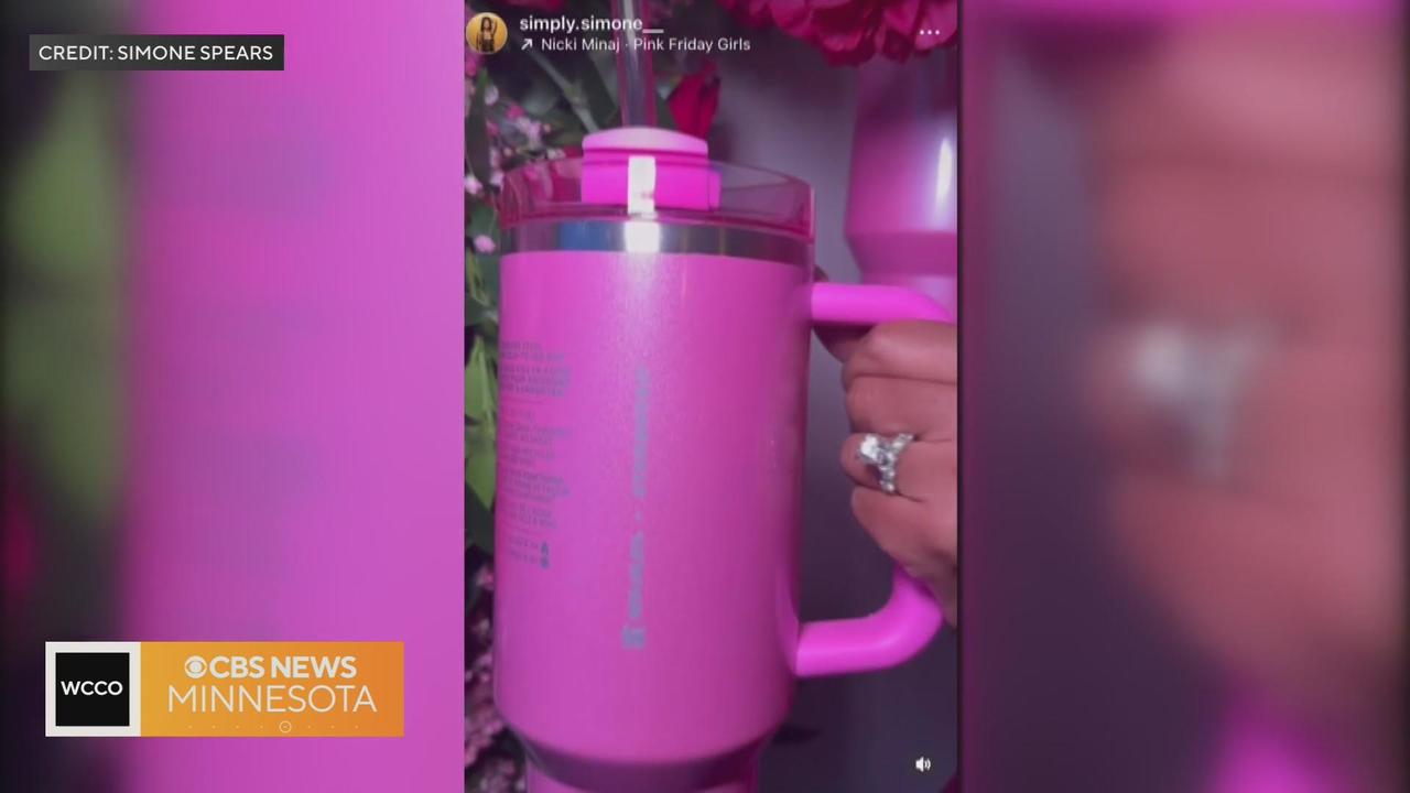 Why are these pink Stanley tumblers causing shopping mayhem? - CBS News