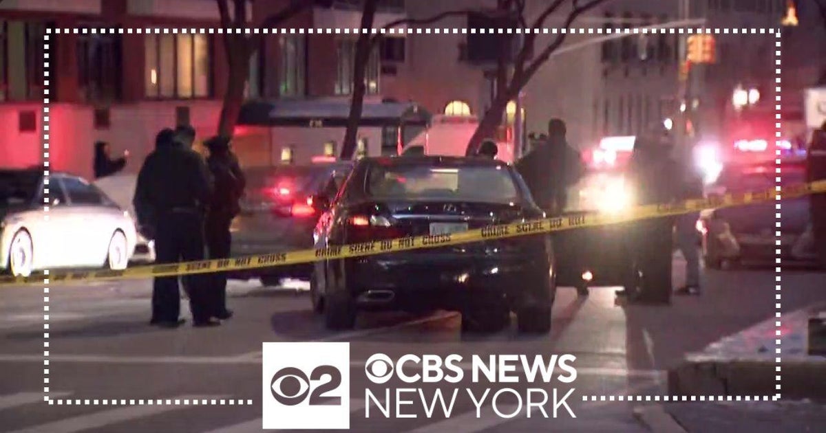 NYPD officer injured after being hit by car - CBS New York