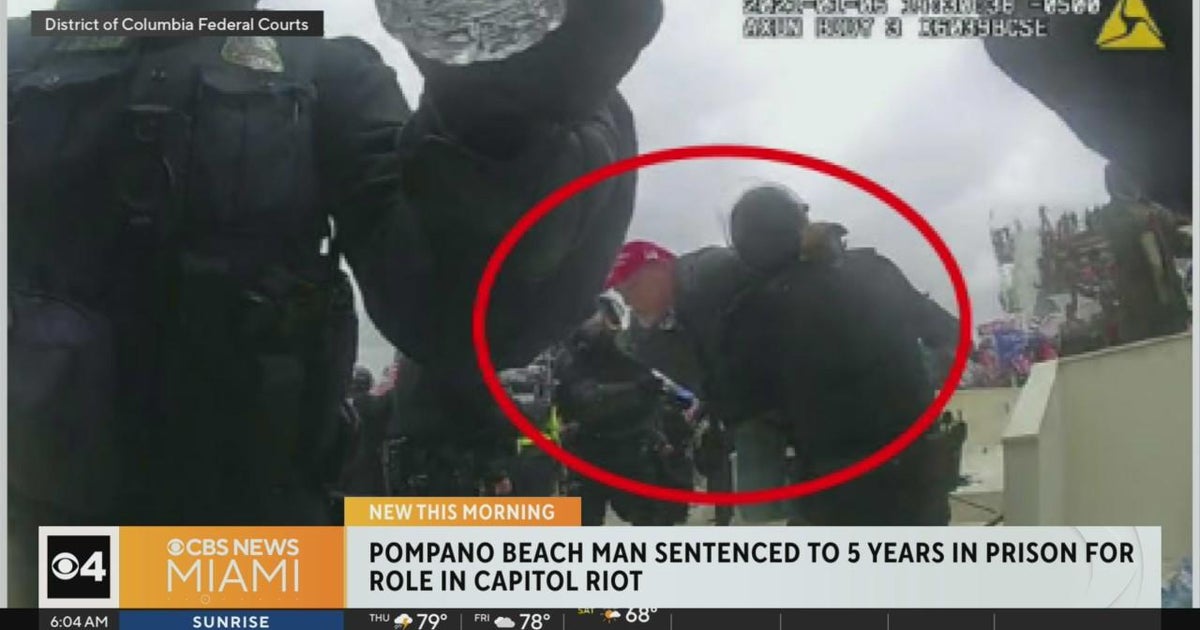 Pompano Beach man sentenced for his role in January 6th Capitol riot ...