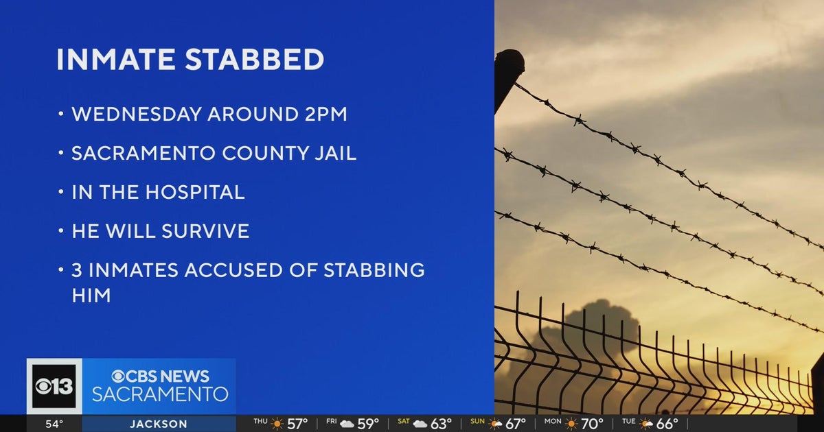 3 inmates suspected in stabbing at Sacramento County Main Jail - CBS ...