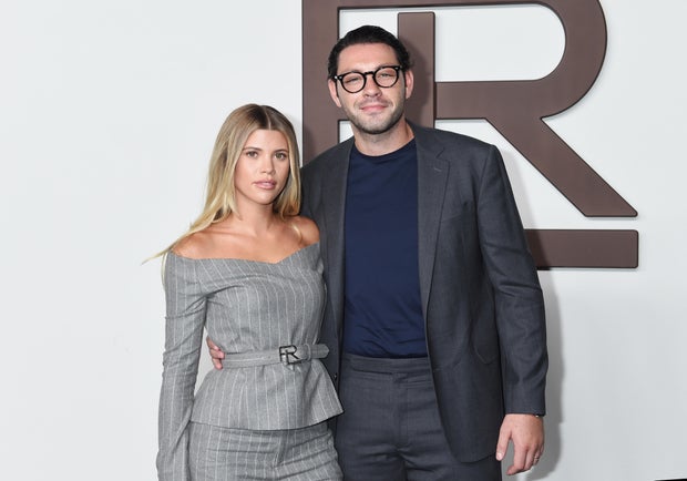 Sofia Richie Grainge and Elliot Grainge at the Ralph Lauren show last fall