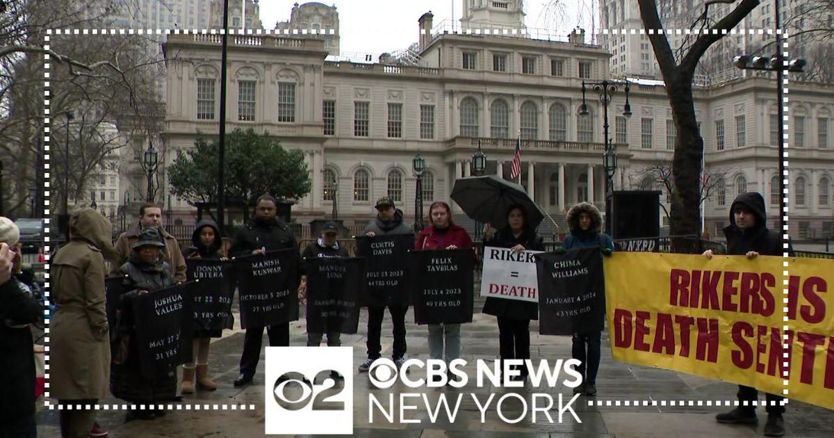 Protest Held Outside City Hall After Death Of Detainee On Rikers Island ...