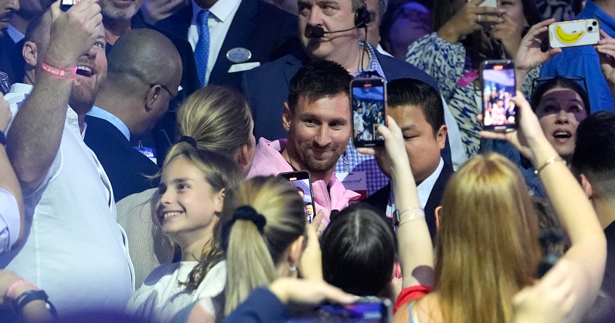 Worlds largest cruise ship Icon of the Seas begins its maiden voyage after christening from Lionel Messi  CBS News Worlds largest cruise ship Icon of the Seas begins its maiden voyage after christening from Lionel Messi  CBS News