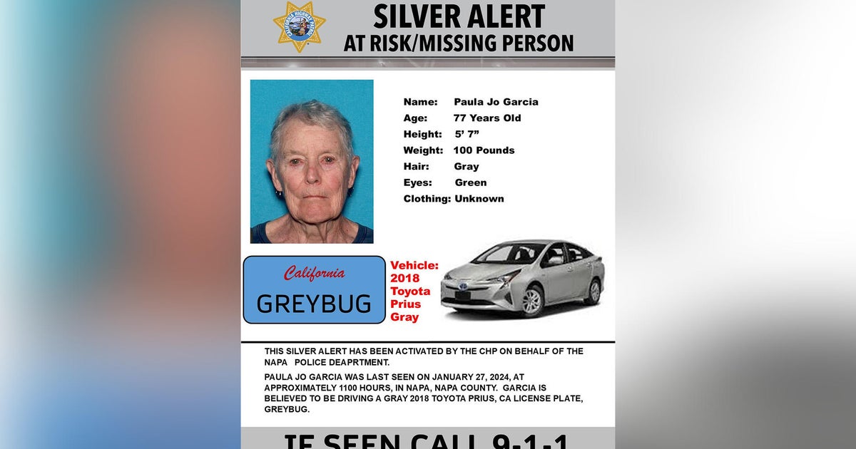 Missing Napa woman, 77, found dead after Silver Alert
