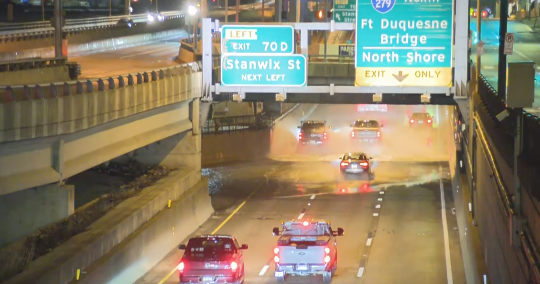 'Bathtub' section of Parkway East starting to flood as rivers rise in ...