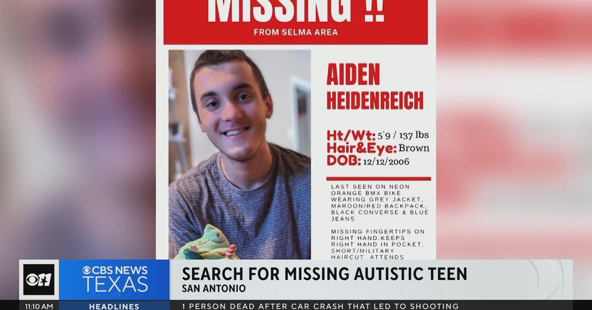 Search is on for missing San Antonio teen with special needs - CBS Texas