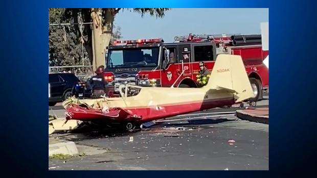 Concord small plane crash wreckage 