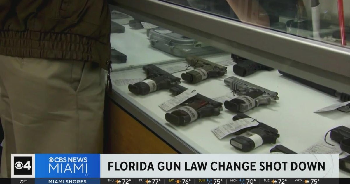 Florida gun law change shot down - CBS Miami
