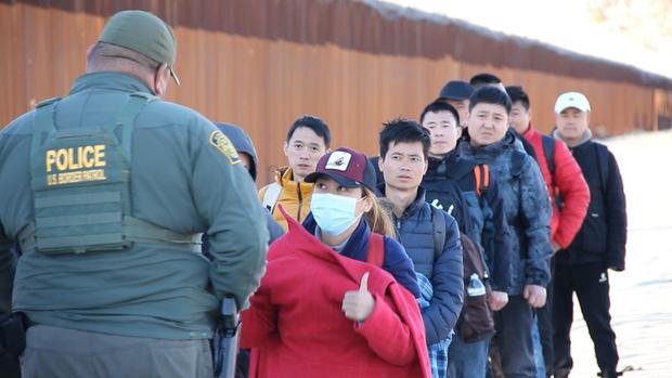 Migrants at U.S. southern border 
