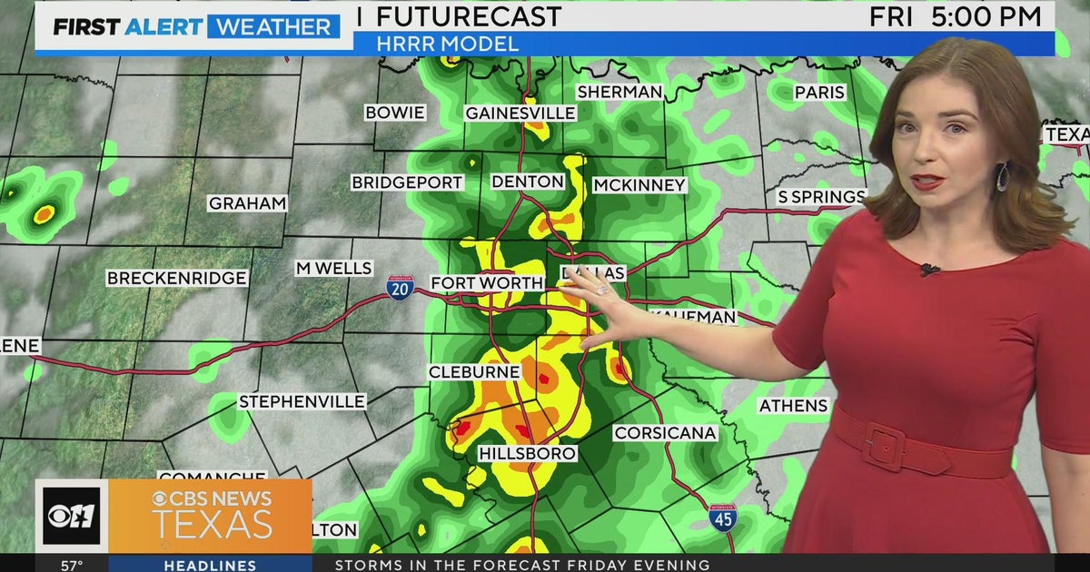 Rain returns to North Texas Friday afternoon - CBS Texas