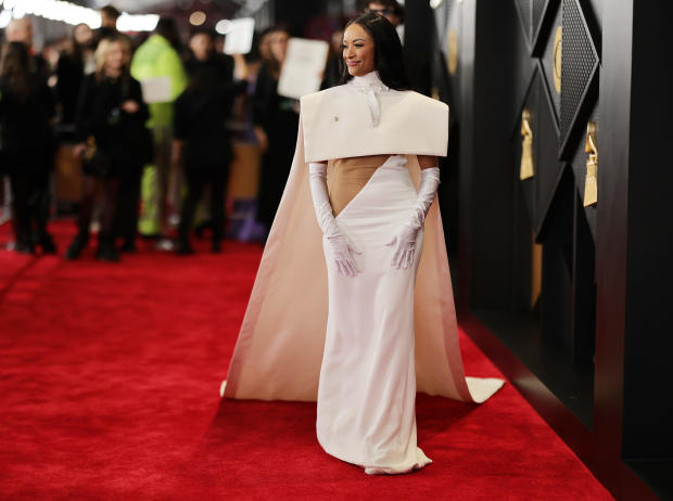 Kat Graham attends the 66th GRAMMY Awards 