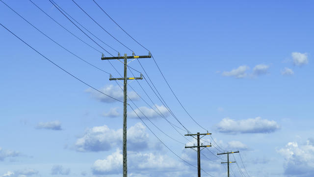 Power lines and cloud 