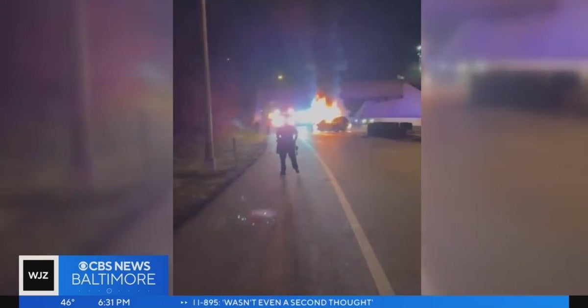 Good Samaritan rescues driver from burning car following crash on I-895 ...