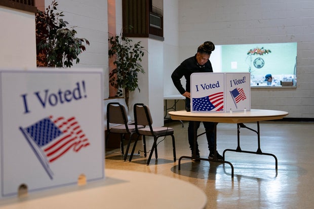 A person votes at a polling location in February 3, 2024, in West Columbia, South Carolina during the South Carolina Democratic Primary.