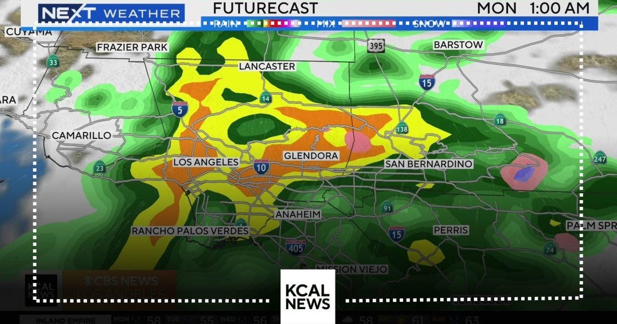What will the storm look like going into Monday? - CBS Los Angeles