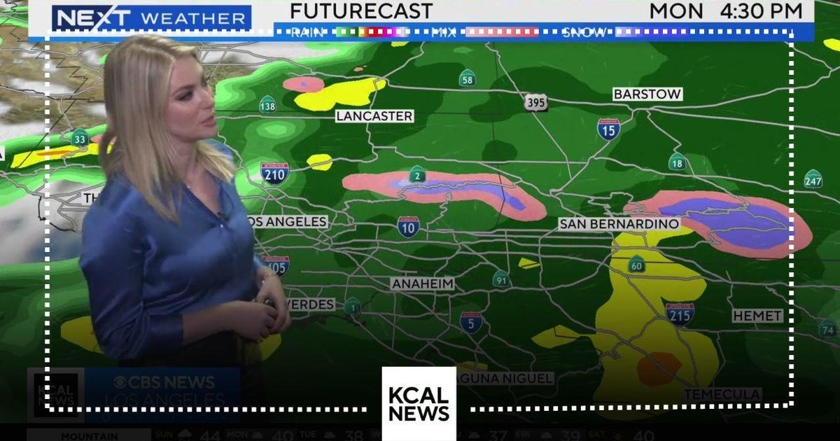 Powerful storm pushes through SoCal - CBS Los Angeles