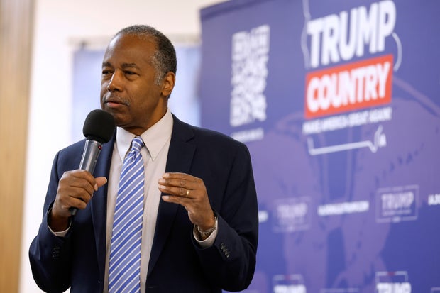 Dr. Ben Carson Campaigns For Donald Trump In Iowa